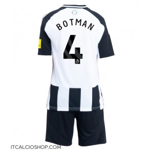 Newcastle United Sven Botman #4 Prima Maglia Bambino 2024-25 Manica Corta (+ Pantaloni corti)